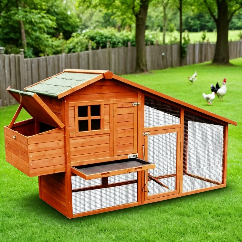 Outdoor chicken coop cage chicken  egg box duck goose pigeon solid wood outdoor breeding  large chicken household rabbit