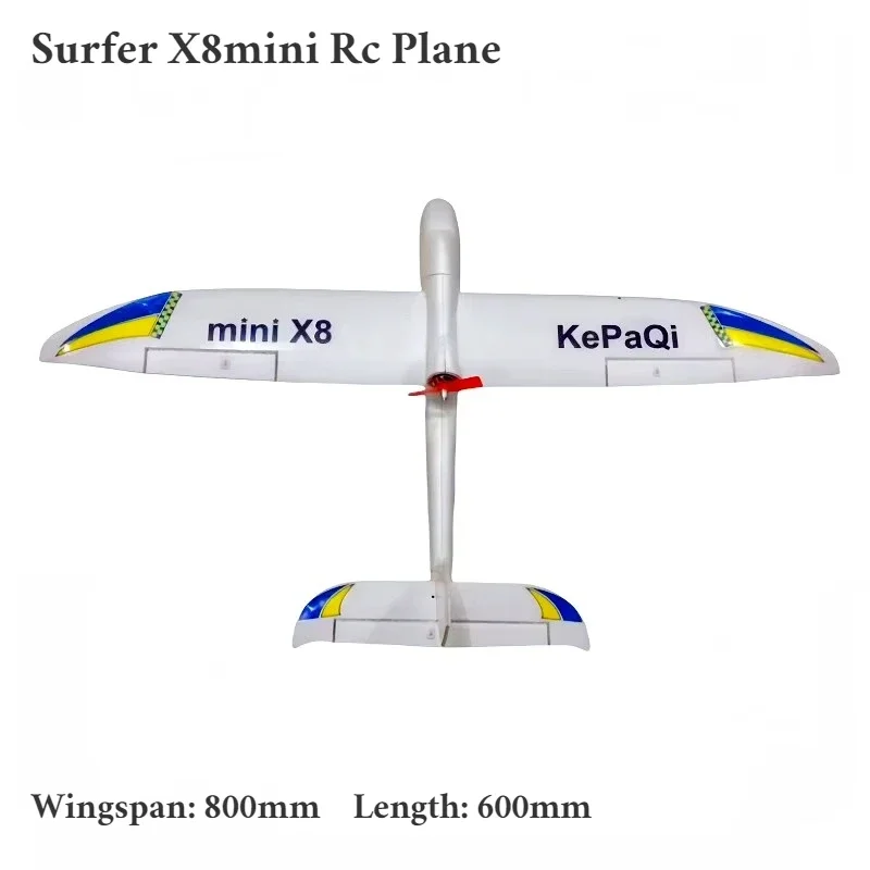 Surfer X8 Mini RC Airplane Fixed Wing EPO Foam Glider for Entry-level Training and Floating Rc Beginner Trainer Plane Build Kit