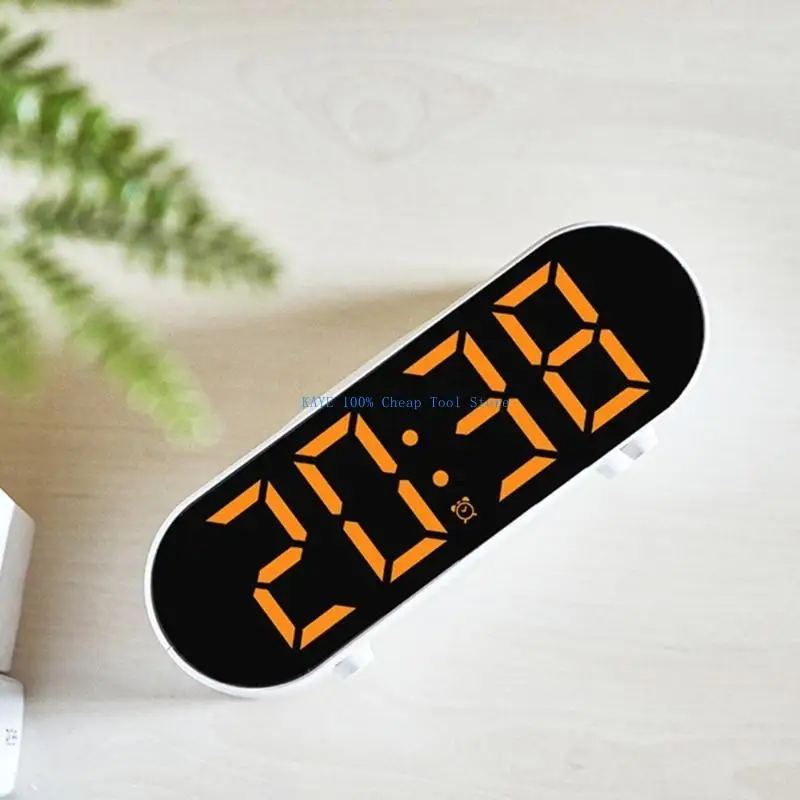

G6KA Wireless Desk Digital Clock with 3 Alarm LED Display for Office and Home