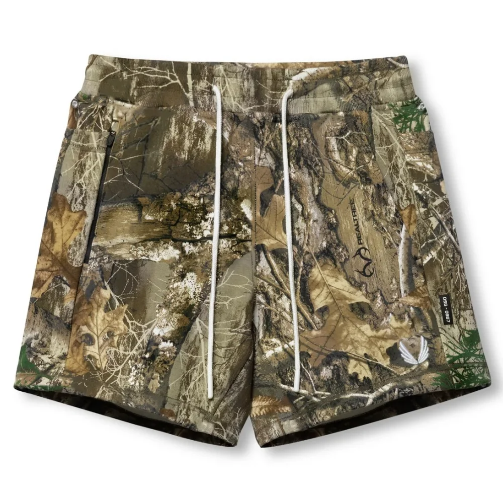 Men'S Casual Athletic Camouflage Print Shorts Outdoor Fitness Branches And Leaves Print Shorts Summer Running Casual Shorts