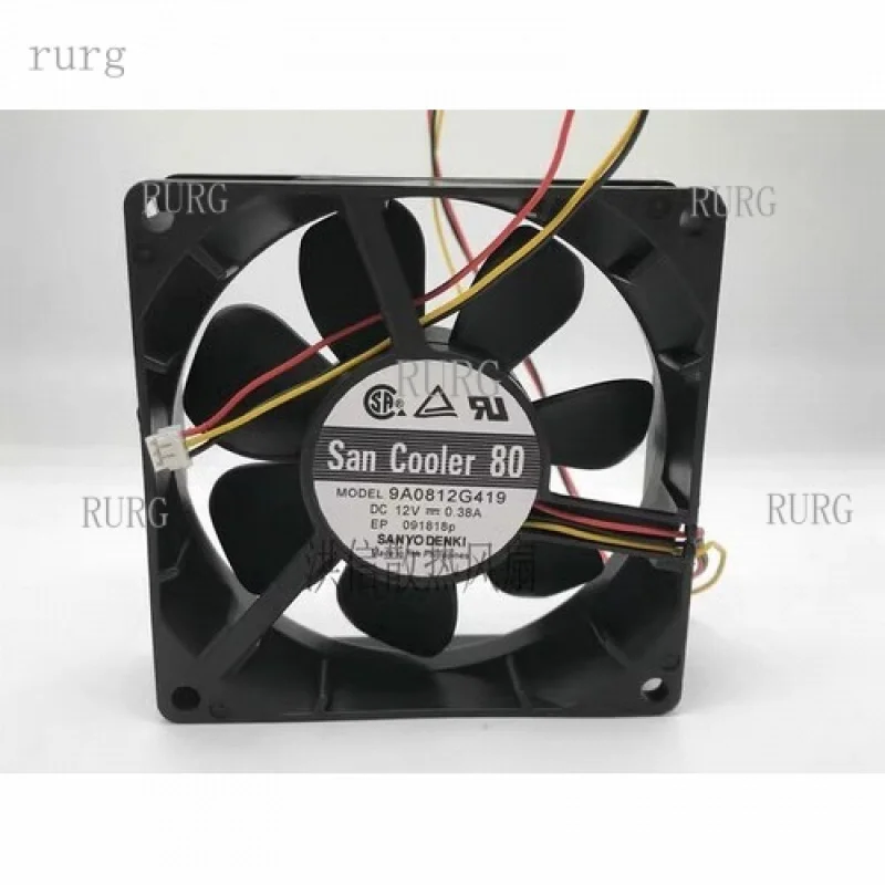 

L 1 pcs for SANYO Fan 9A0812G419 cooling fan DC12V 0.38A 80*25MM 8025 3 wire
