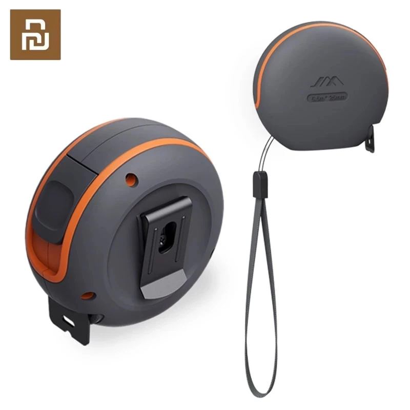 ใหม่ Xiaomi JIMI 5.5M/3.5M อัตโนมัติล็อคแบบพกพาเทปวัดเทปเคลือบไม้บรรทัดเบรคปุ่มสวมใส่วัดเทป