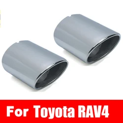 1PCS For Toyota RAV4 2020 2021 2022 2023 WILDLAND Exhaust Tip Muffler Stainless Steel Exhaust Pipe Nozzle Tip Car Accessories