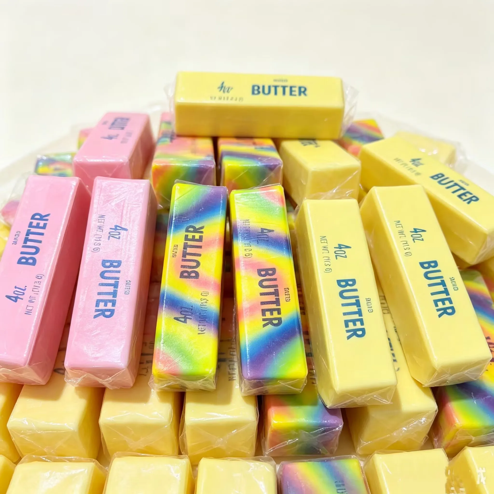 Butter Stick Squishy Stress Ball Fidget Toy Crunchy Squeeze Toy Round Blocks Filled ASMR Anti Stress Release Hand Relax Gift Toy image 6
