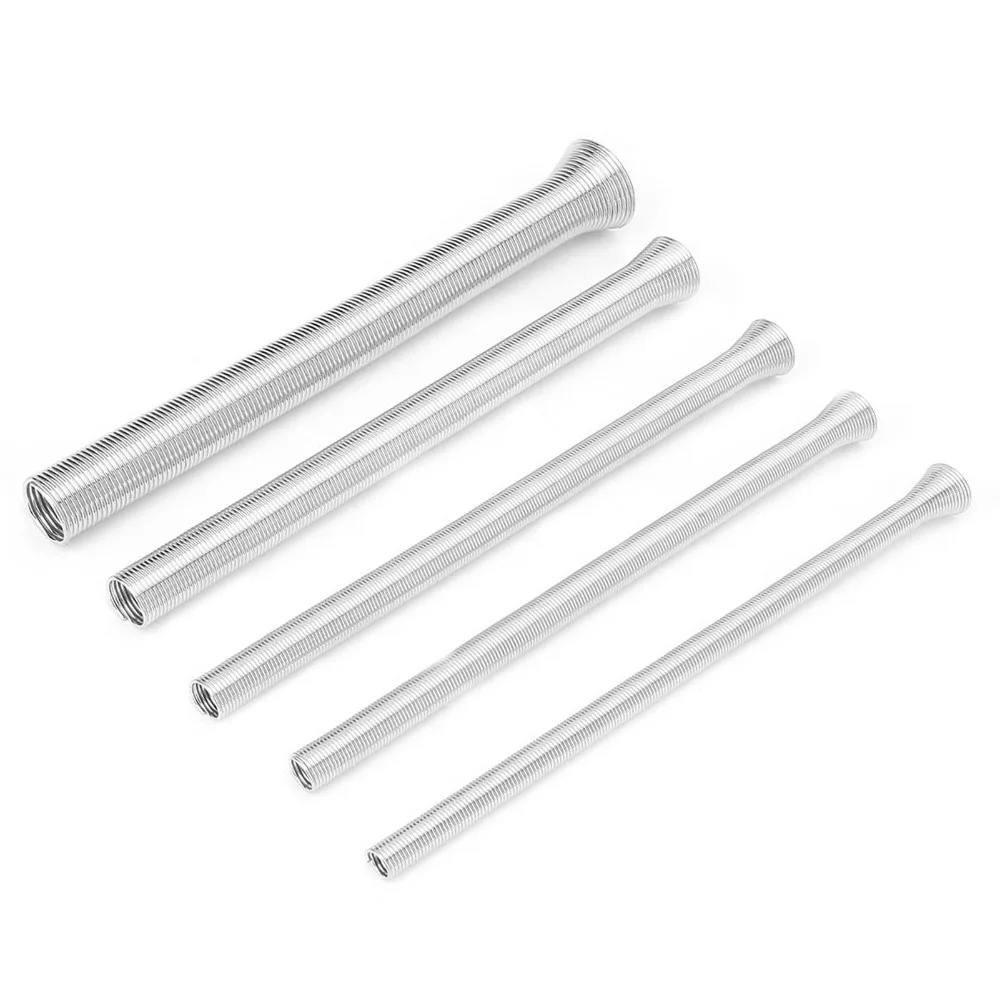 5PCS Super Elastic Spring Tube Bender Thin Wall Compatible 1/4-5/8 Inch Pipe Bending Spring Wire Bending Spring