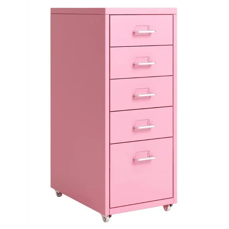 Nordic drawer storage cabinet under table drawer with lock chest  iron bedside table multi-layer seam