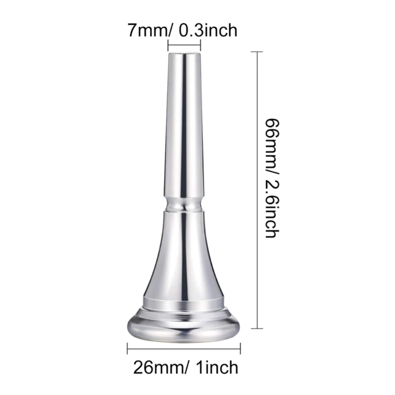 French Horn Mouthpiece Copper Alloy French Horn Mouth Piece Musical Instrument Horn Mouth Mouthpiece Replacements Part