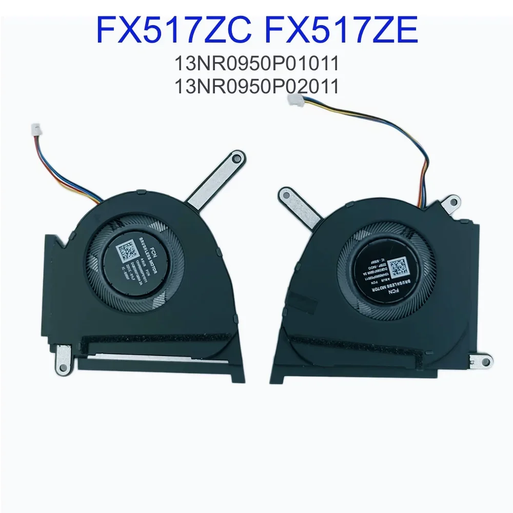 DC5V CPU GPU ventilador para Asus TUF Dash F15 FX517ZC FX517ZE RTX3050 Gaming Notebook PC ventiladores enfriadores FP85 13NR0950P01011 13NR0950P02011