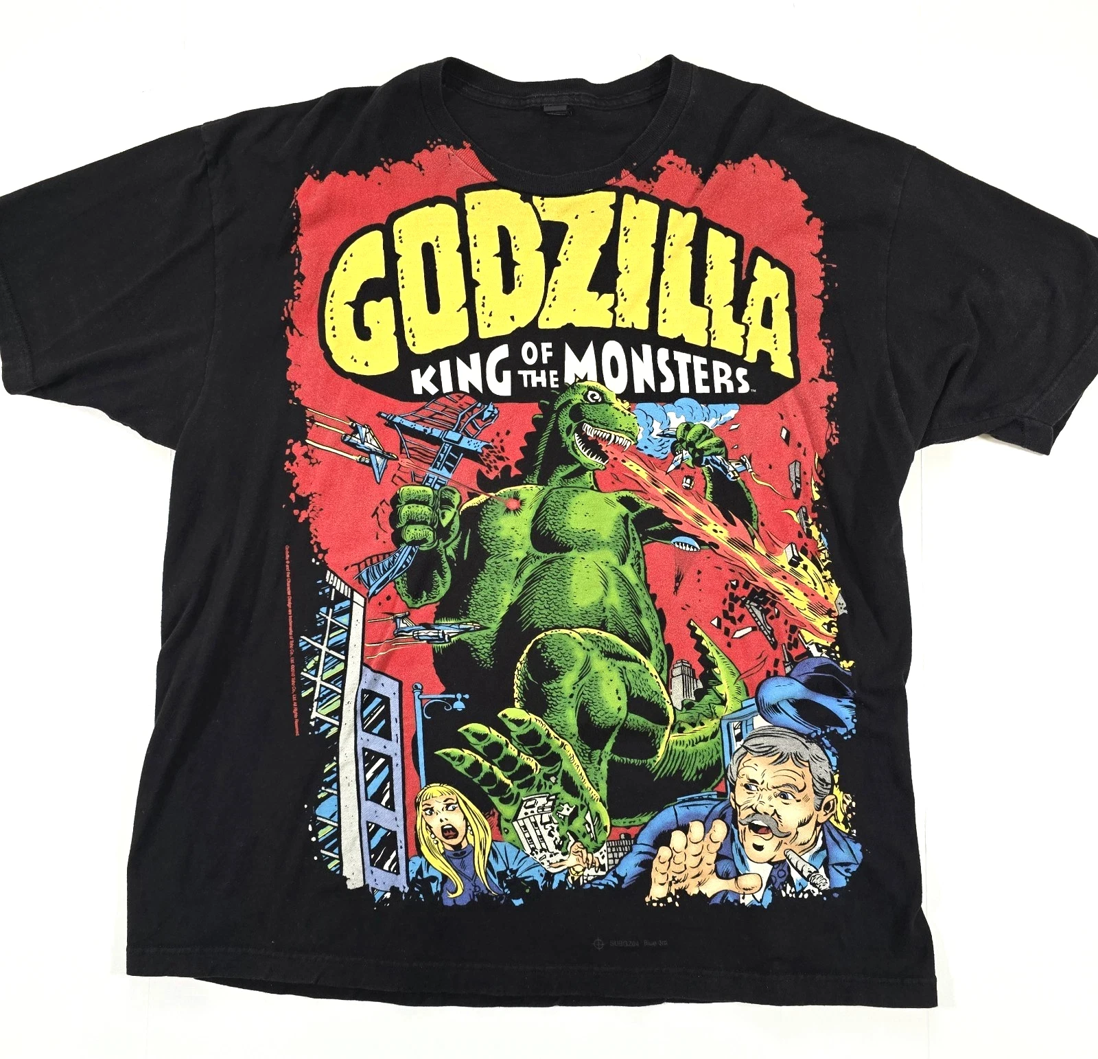 Godzilla Inspired Kaiju Monster Retro Graphic Print T-Shirt Men Women Cotton Oversized Couple Harajuku Casual Streetwear Tops