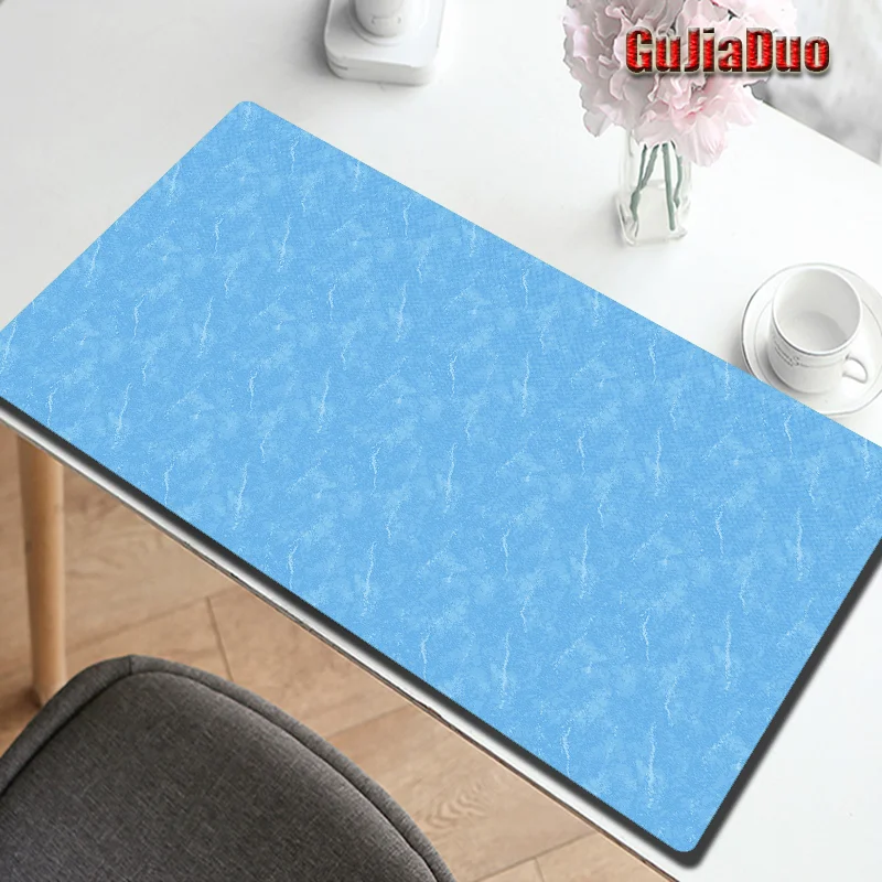 

400x900MM Large Size Minimalism Blue Pattern Mouse Pad Gamer Anti-slip Simple Art Mousepad Gaming Accessories Pc Cushion Carpet