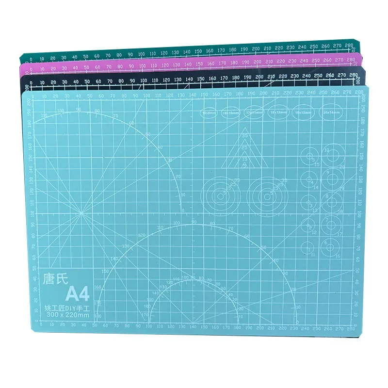 A4 Cutting Pad Colors Cut Plate PVC Cutting Mat Model Clay Cut Pad Rubber Stamp Engraving Plate Workbench Patchwork DIY Board
