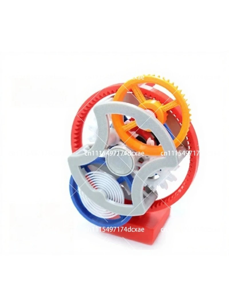 Mechanical Tourbillon Model Escapement Structure Teaching Device with Mainspring Power Gear Transmission