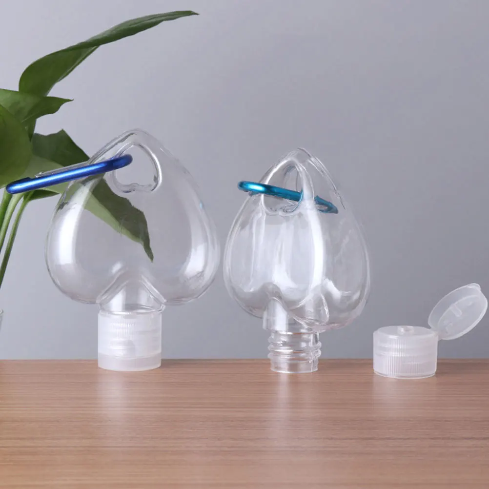 3pcs Heart Shape Spray Leakproof Sub Bottles Reusable Travel Perfume Dispensers Empty Refillable Mist Bottles For