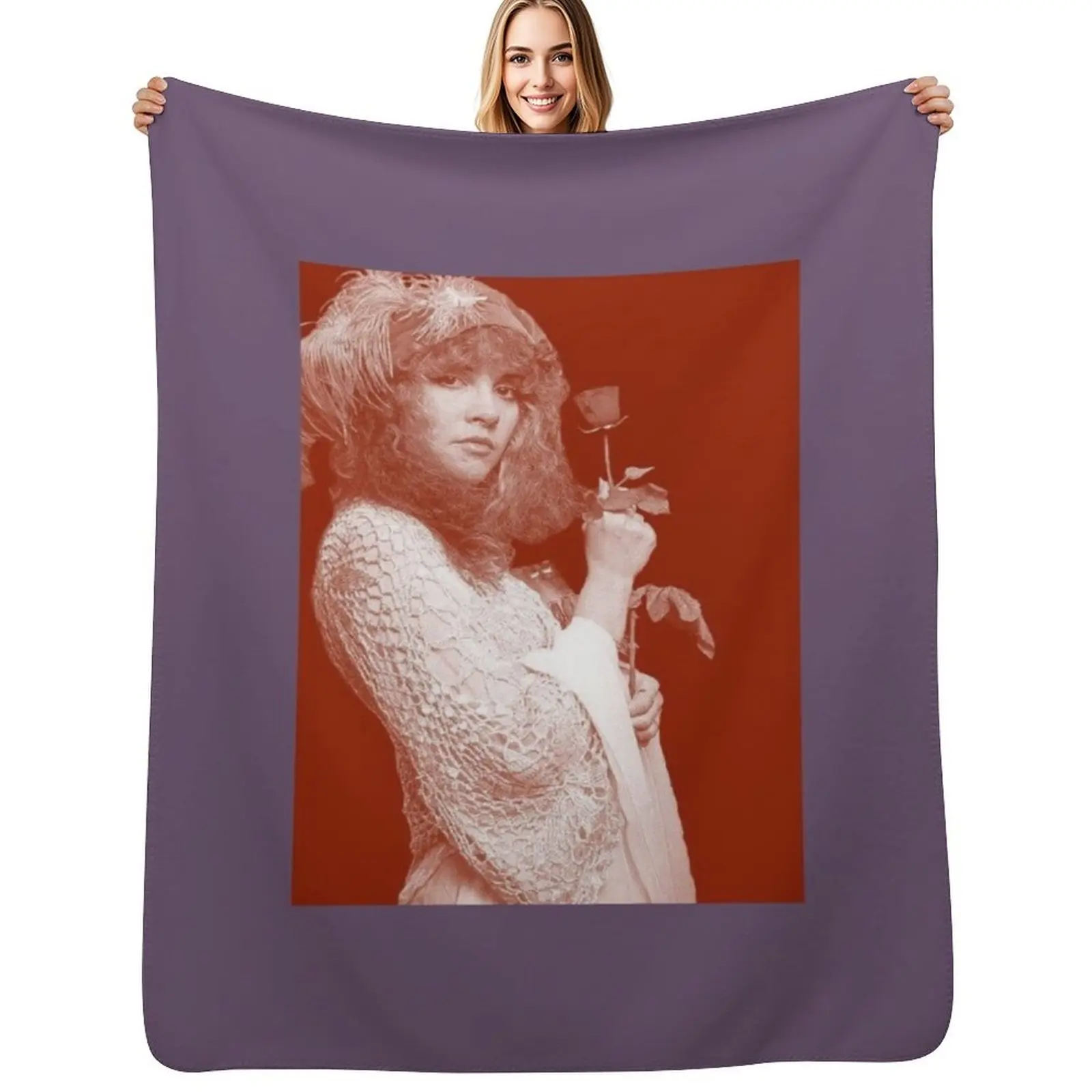 

Stevie Nicks Red Throw Blanket Luxurious Soft Fuzzy Blanket for Sofa Bed