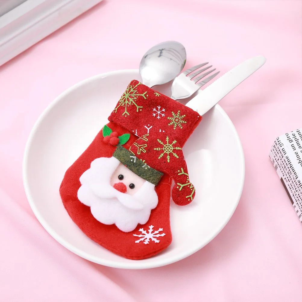 

12 pcs Christmas Sacks for Gifts C Christmas Stocking For Children y Party Decorations Hanging naments Santa Pouches