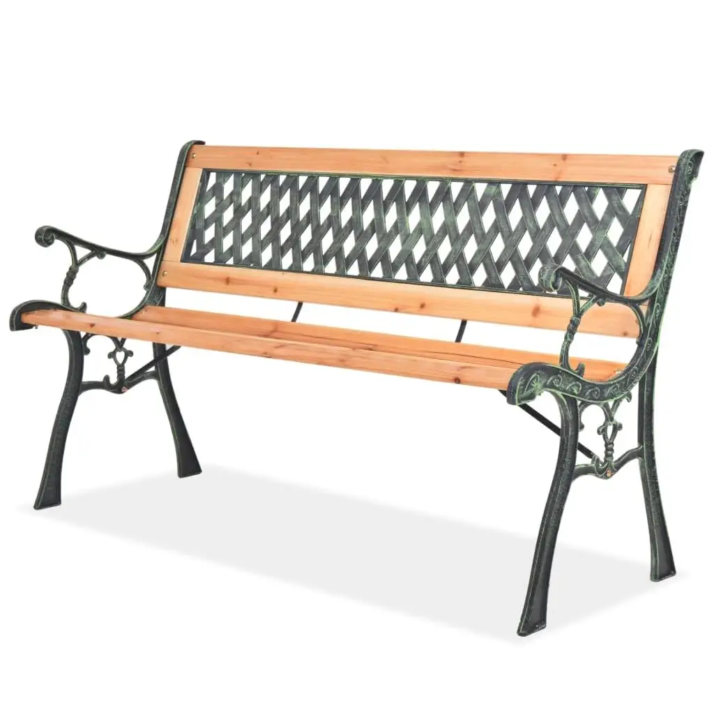 122cm Wooden Garden Bench - Stylish Outdoor Seating for Patio, Yard, and Garden