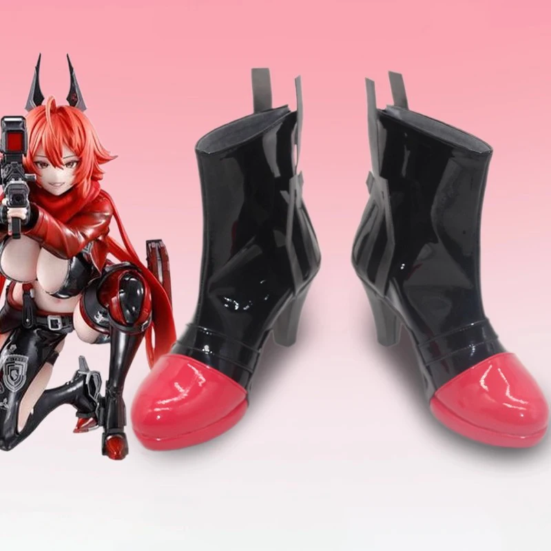 Ichiban libre Cosplay Schoenen Spel NIKKE:De Godin van de Overwinning Hoofdstuk4 Rode ASH Rollenspel Laarzen Voor Vrouwen