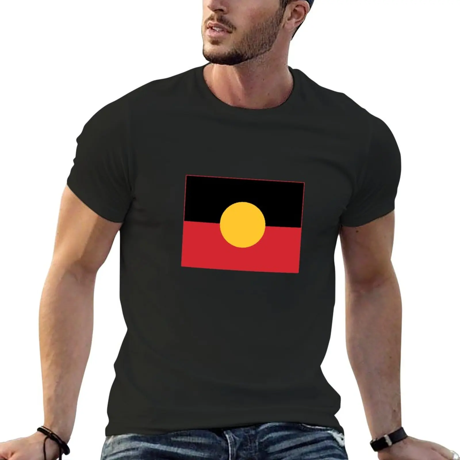 

New The Aboriginal Flag #3 T-Shirt aesthetic clothes graphic t shirt vintage t shirt heavyweight t shirts t shirt for men