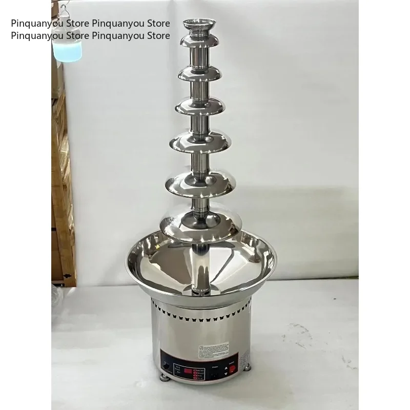 7-Tier Multi-Purpose Chocolate Fountain Machine, Electric Fondue Waterfall Maker for Camping, Holiday Party, Wedding & Buffet De