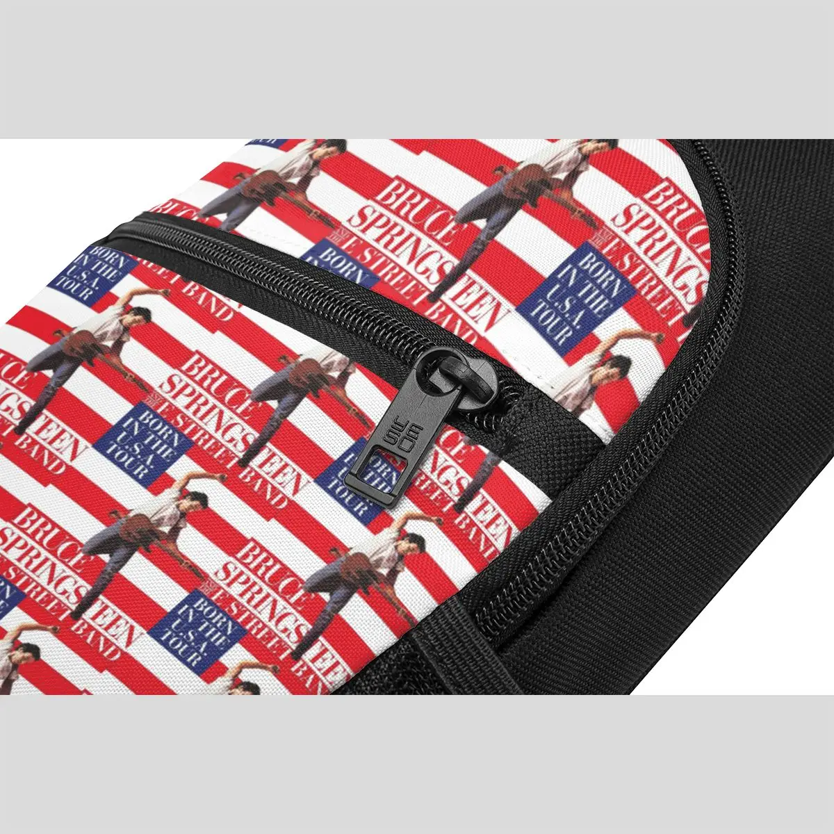 Bruce Springsteen World Tour Rock Music Chest Bag Men Sling Crossbody Backpack Chest Bag Traveling Hiking Daypack Shoulder Bag