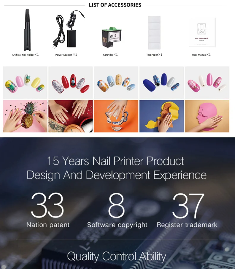 Professional Automatic 3D Nail Art Printer Machine - Precision Nail Design Tool for Salons And Nail Artists view 5