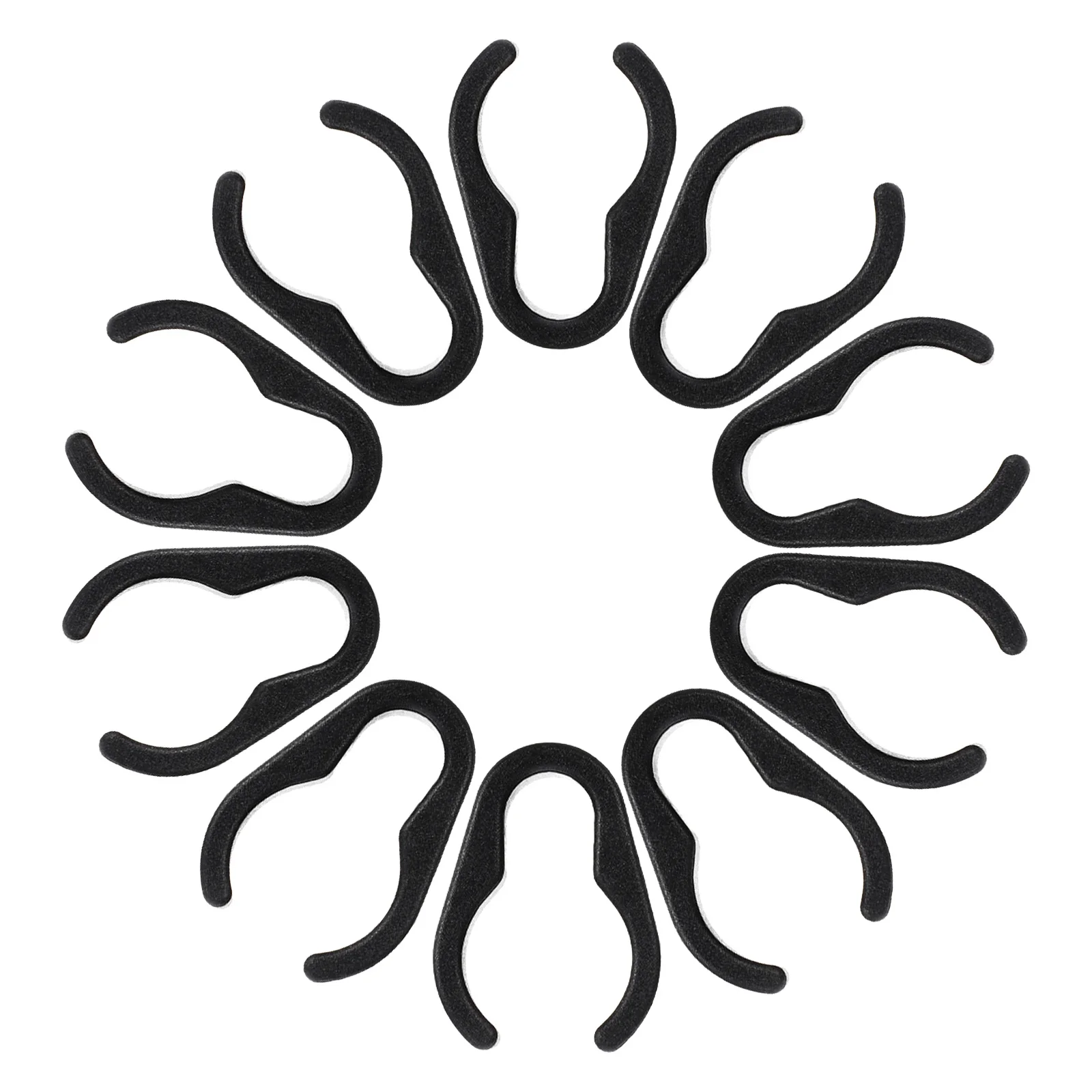 

10Pcs Mic Pole Cord Holder Durable Cable Clips for Home Gig Speeches Mic Cable Clip Plastic Clips Cord Clip