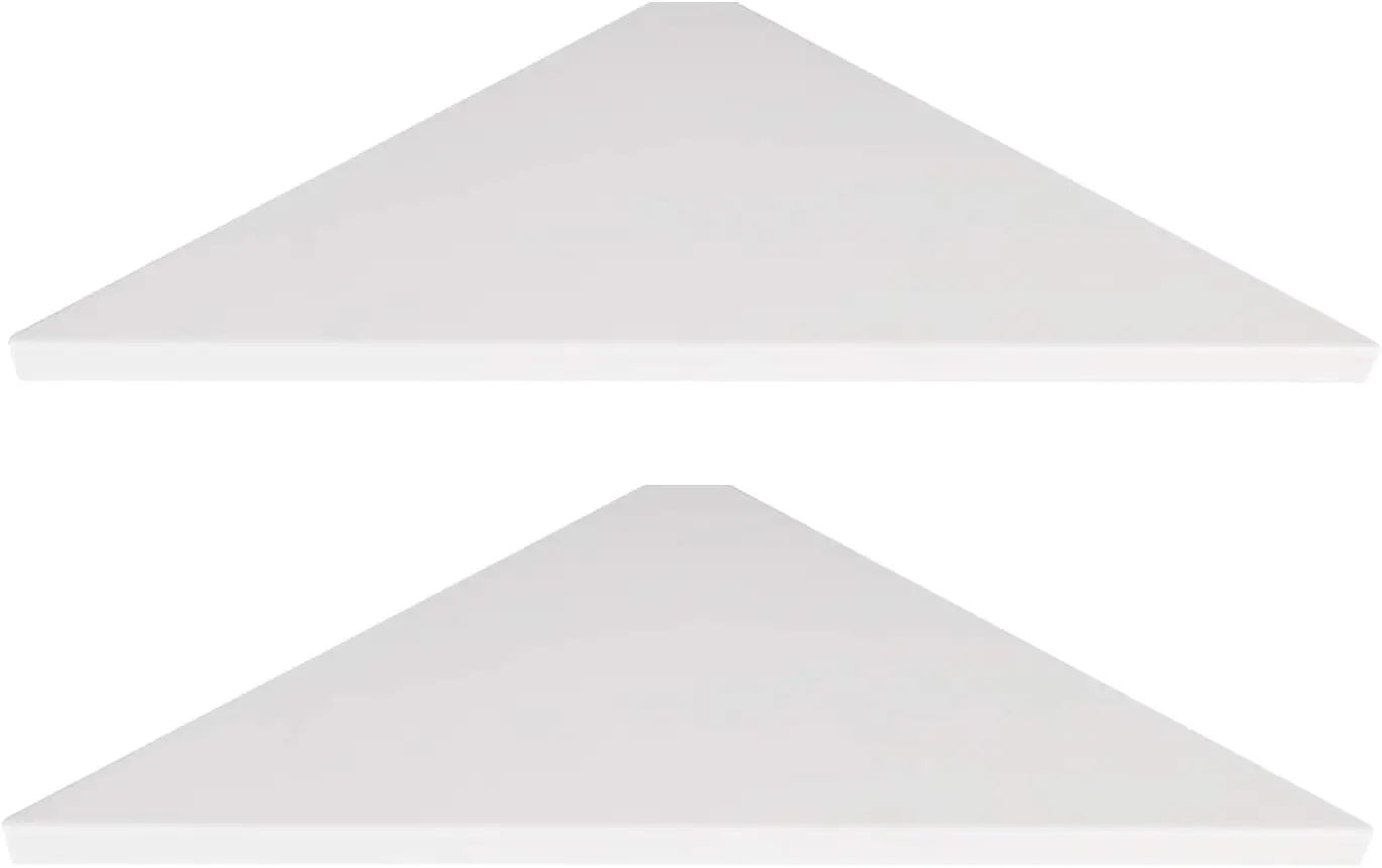 

Набор из 2 легких в установке настенных полок, отделка под дерево, водонепроницаемый АБС-пластик для кухни, ванной комнаты, гостиной