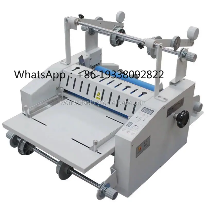 

2026-WD-V370FS Electric Desktop Paper Laminating Machine 370mm/14.5'' Hot and Cold Roll Laminator for Paper Processing