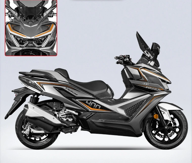 PER SYM Cruisym 400 2025 Adesivo carenatura carrozzeria moto Rilievi serbatoio Gas Ginocchio Grip Trazione Adesivo Protector