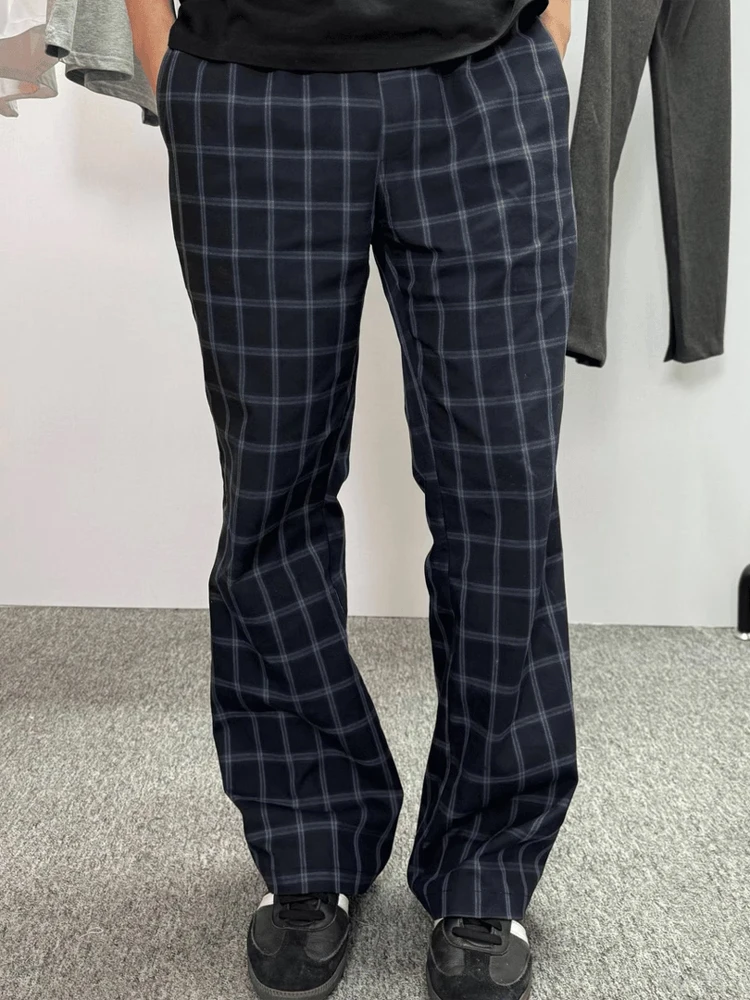 Pantaloni casual a gamba larga retrò da uomo Coltello drappeggiato estivo Pantaloni lunghi casual larghi dritti Bell Bot Traspirante Comodo