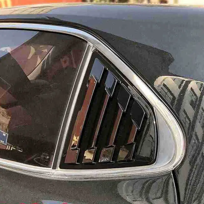 For Toyota Camry Sedan 2018 2019 2020 2021 2022 2023 Car Rear Louver Window Side Shutter Cover Trim Sticker Vent Scoop ABS Auto