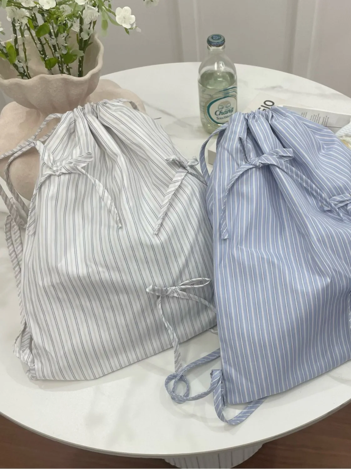 حقيبة ظهر بسيطة وعصرية ومتعددة الاستخدامات مع ربطة عنق وسعة كبيرة #3