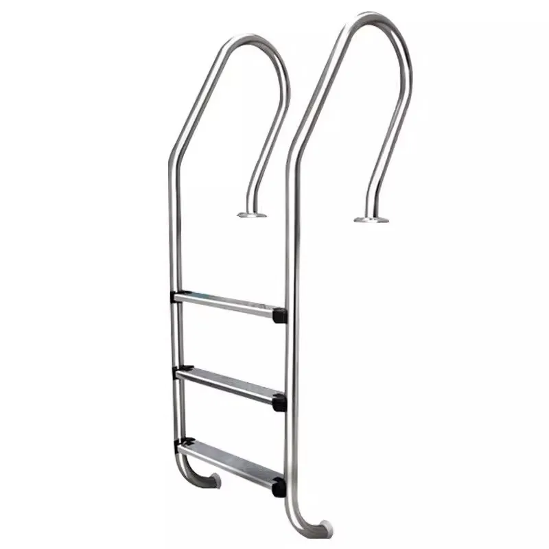 

3-step Stainless Steel Pool Ladder, No-install Version, Slip-resistant Design, Suitable for Pools with A Depth of 0.9–1.3 Meters