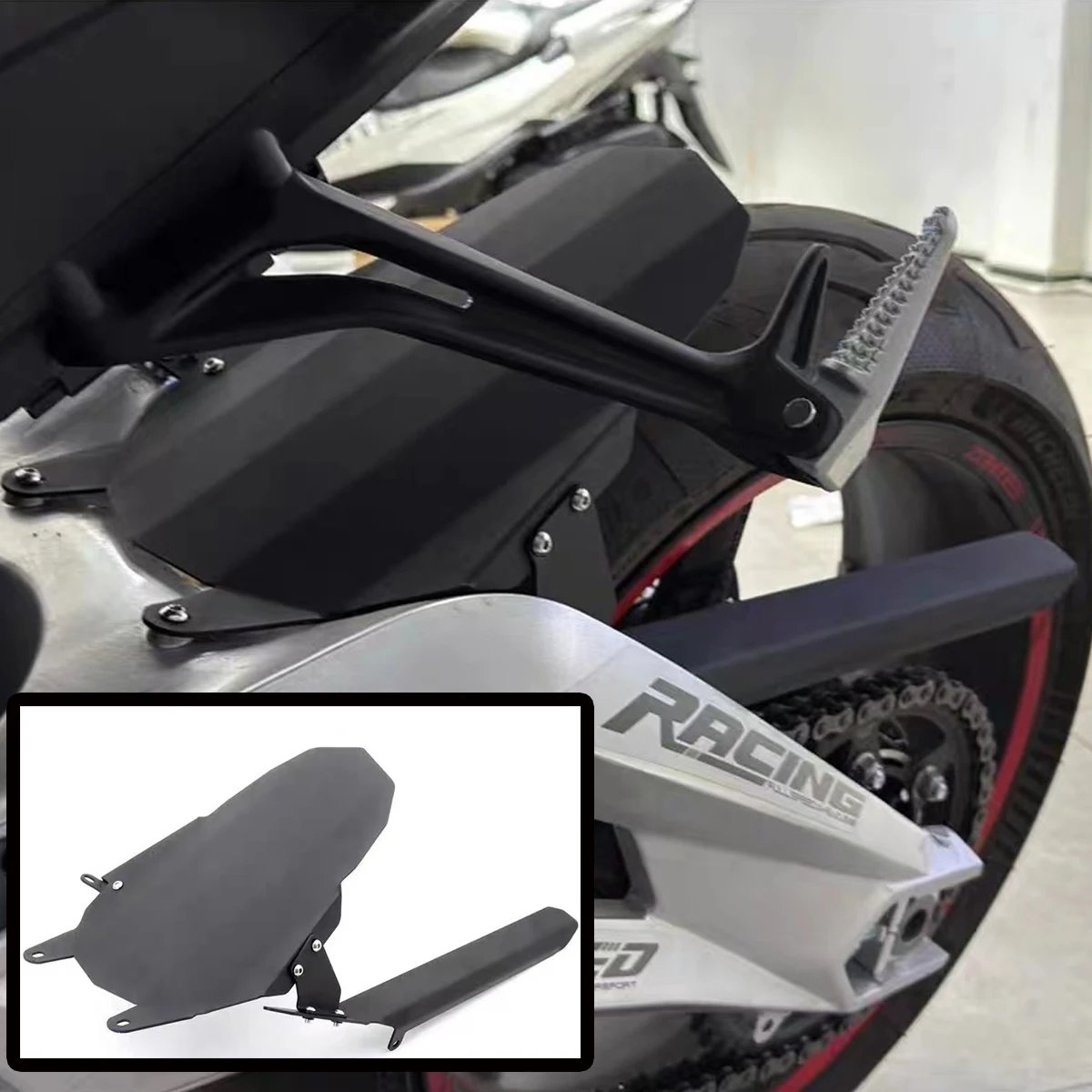 Suitable for ZONTES 703RR modified extended mudguard rear year chain cover decorative accessories 703 RR