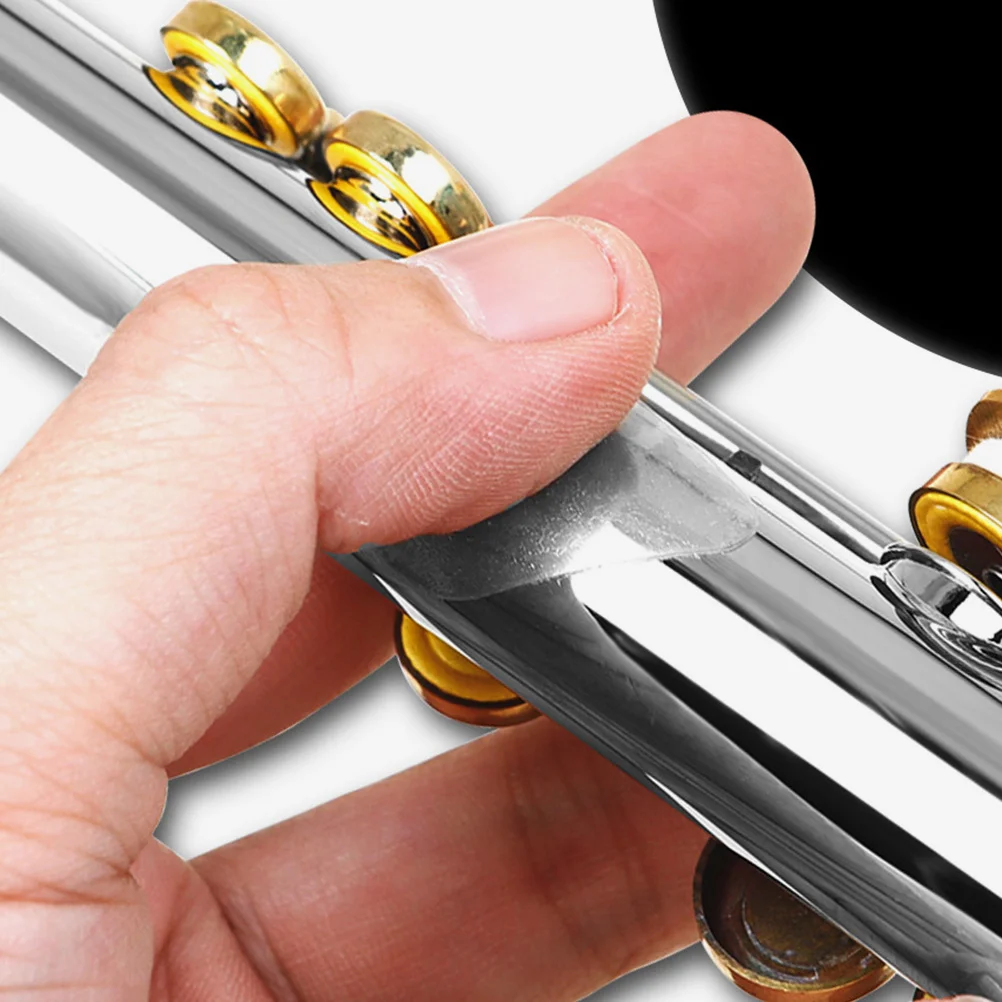 

20Pcs Transparent Silicone Anti-Slip Pads Self-Adhesive for 16 17 Hole Flutes Flute Non-Slip Support Transparent Silicone Pads