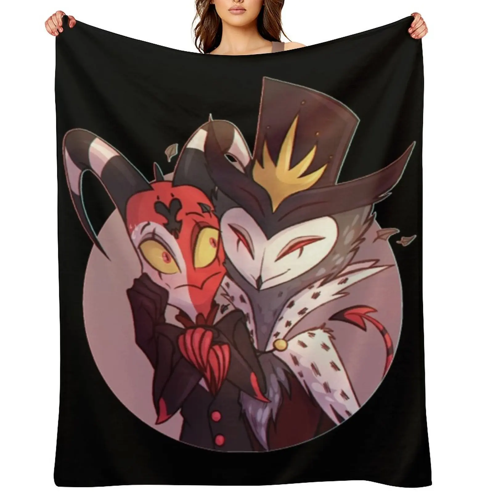 

Blitzo & Stolas Throw Blanket Cute Luxury blankets ands Thermals For Travel Blankets