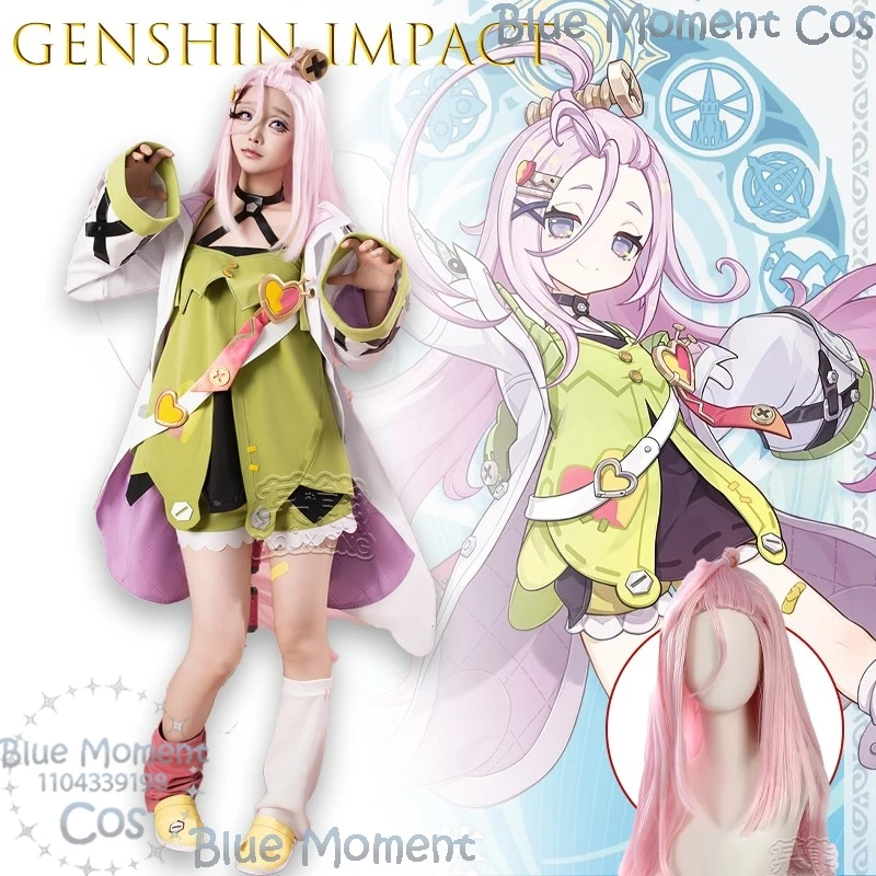 

Genshin Impact Косплей Aino Косплей Костюм Игра Аниме Ролевая игра Полный комплект наряд Хэллоуин Ролевая Рождество Kawaii Милый персонаж