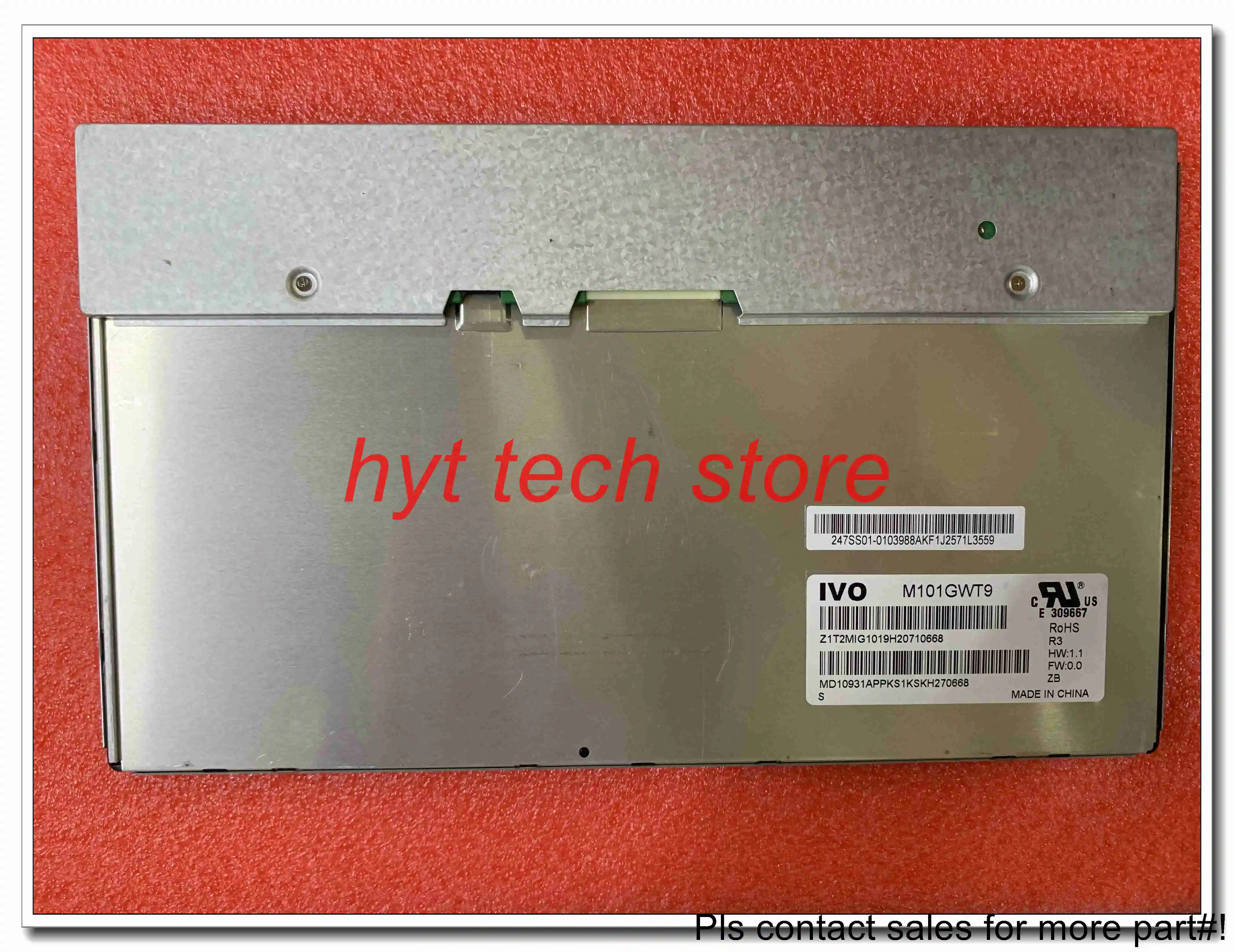 

10.1 inch LCD Panel M101GWT9 R3 1024*600 100% Original in stock