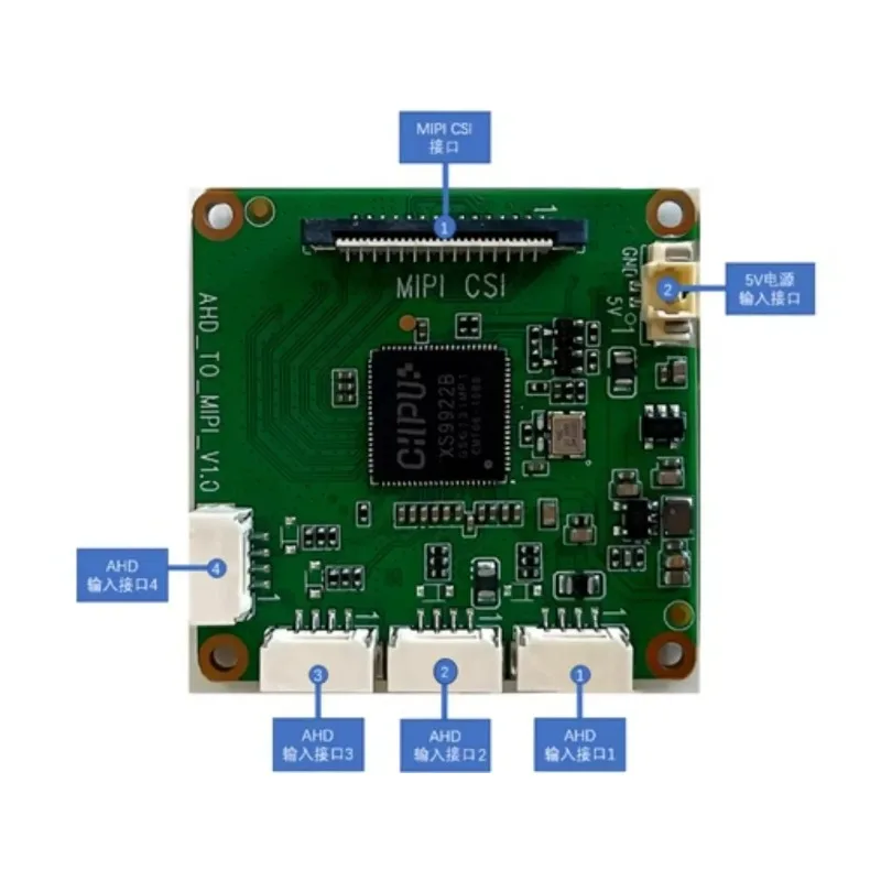 4-Channel AHD to MIPI adapter board/XS9922B board/38 board