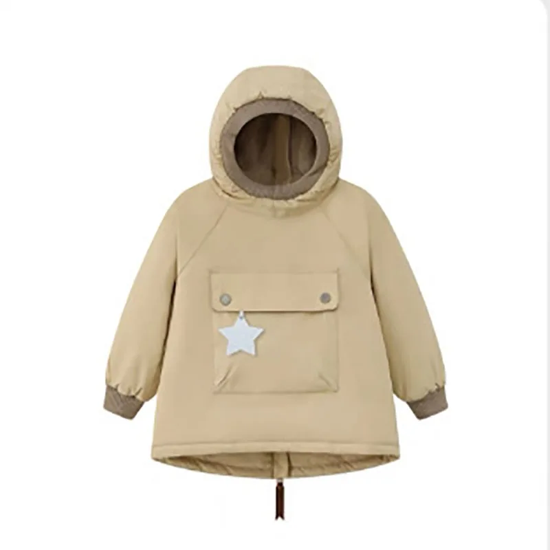 Winter Cotton Coats for Baby Boys Girls Clothes Thick Keep Warm Hooded Snowsuits Outerwear