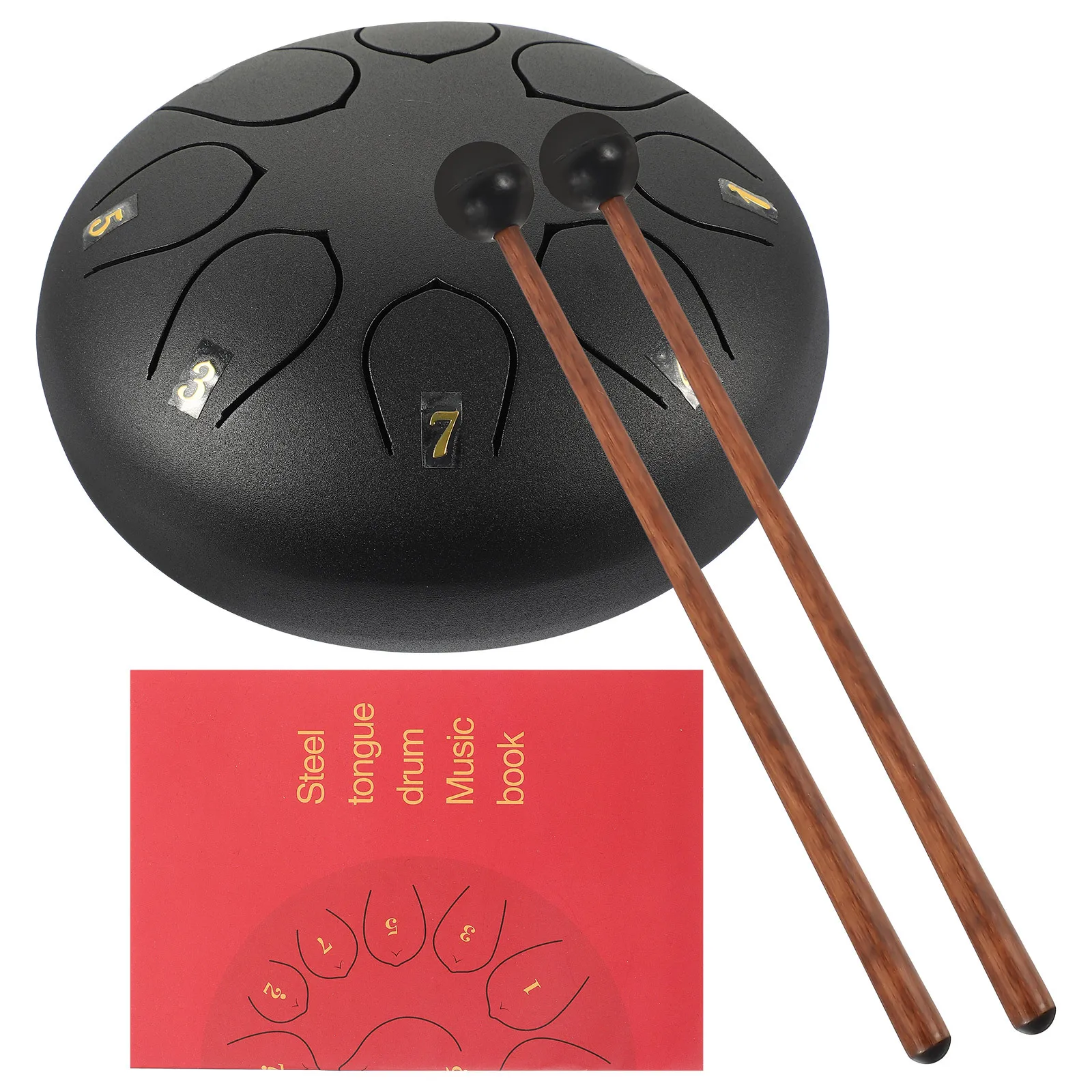 

1Set Ethereal Drum Kit Metal Tongue Drum Small Durable Beginner Percussion Instrument for Relaxation Musical Instrument Set