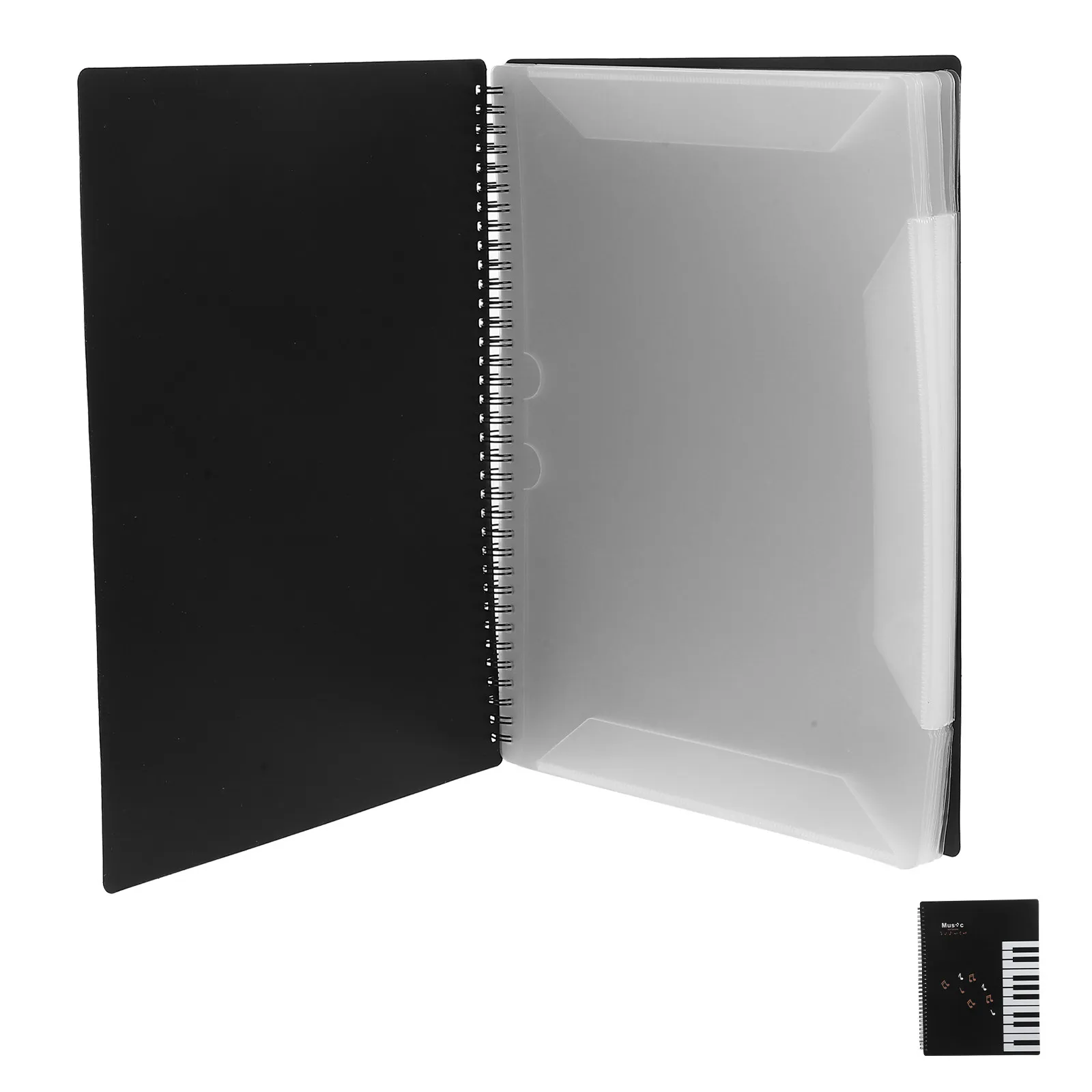 Music Sheet Folder 20 Pages Adjustable Note Annotation Compatible Piano Guitar Violin Sheet Protectors for Concert Practice