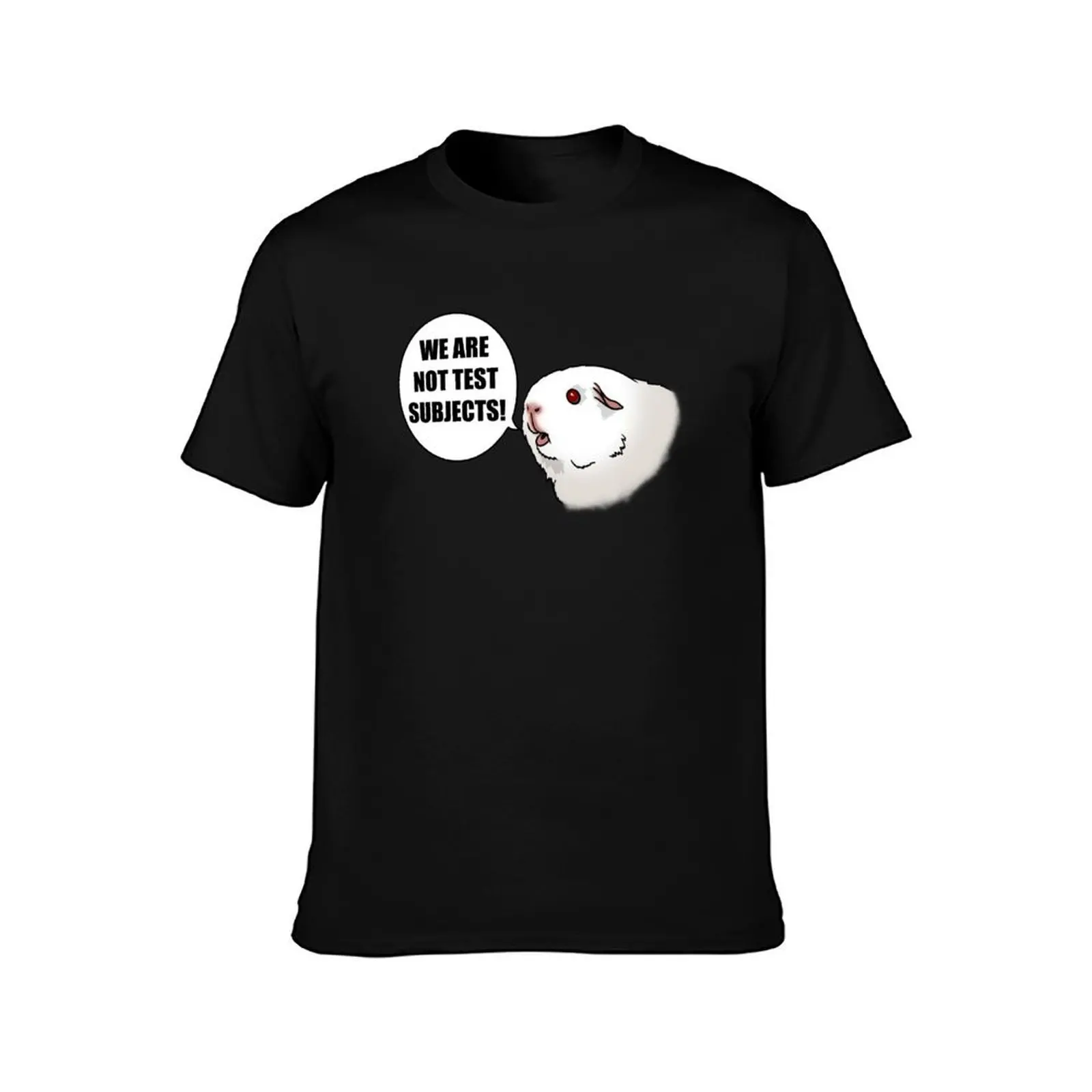 We Are Not Test Subjects! T-Shirt, Summer Casual Cotton Tee, Oversized Streetwear Tops, Vintage Graphic Print, Unisex Men Women