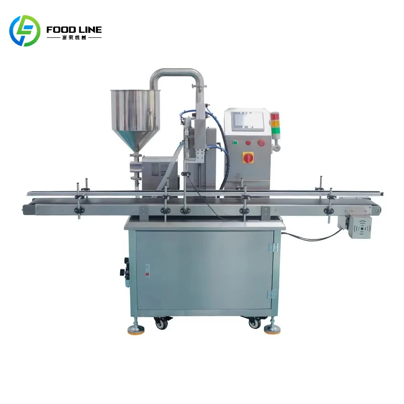 Customized Stainless Steel 304 Filling Machine with Conveyor Belt Industrial Grade Liquid Paste Filling Equipment for Factory