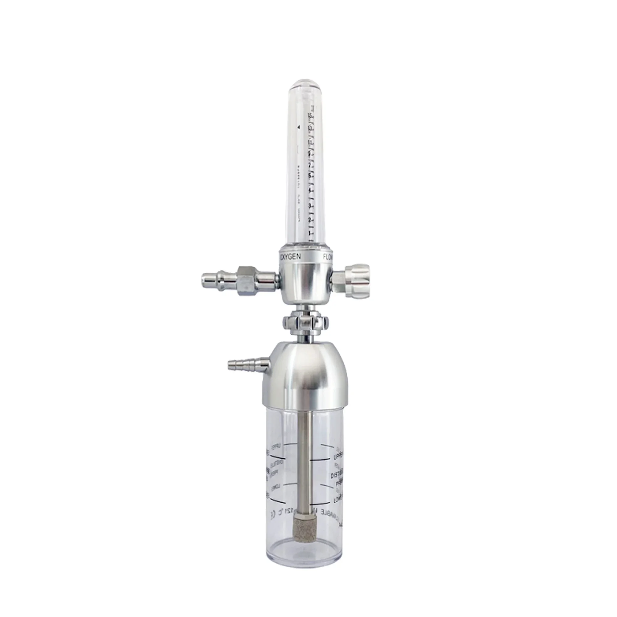 

OEM Custom Hot sale medicals oxygens flowmeters 0-15/30/50/70 lpm inhalers aluminums with humidifiers bottle