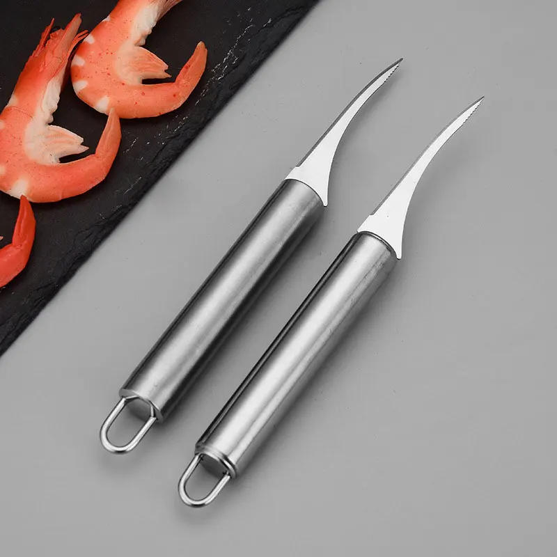 2PCS Kitchen Shrimp Deveiner Tools Set - Creative and Minimalist Home Shrimp Peeler Kit for Removing Shrimp Veins (2 Pieces)