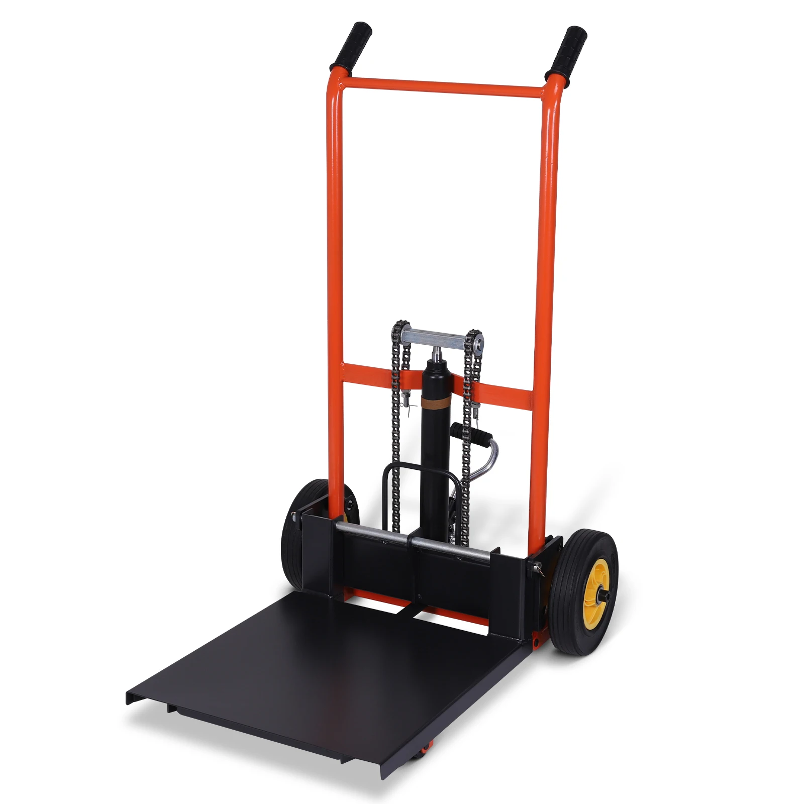 

Hydraulic Material Lift Pallet Truck with Fixed Legs Material Lift Winch Stacker for Construction Warehousing and DIY Projects