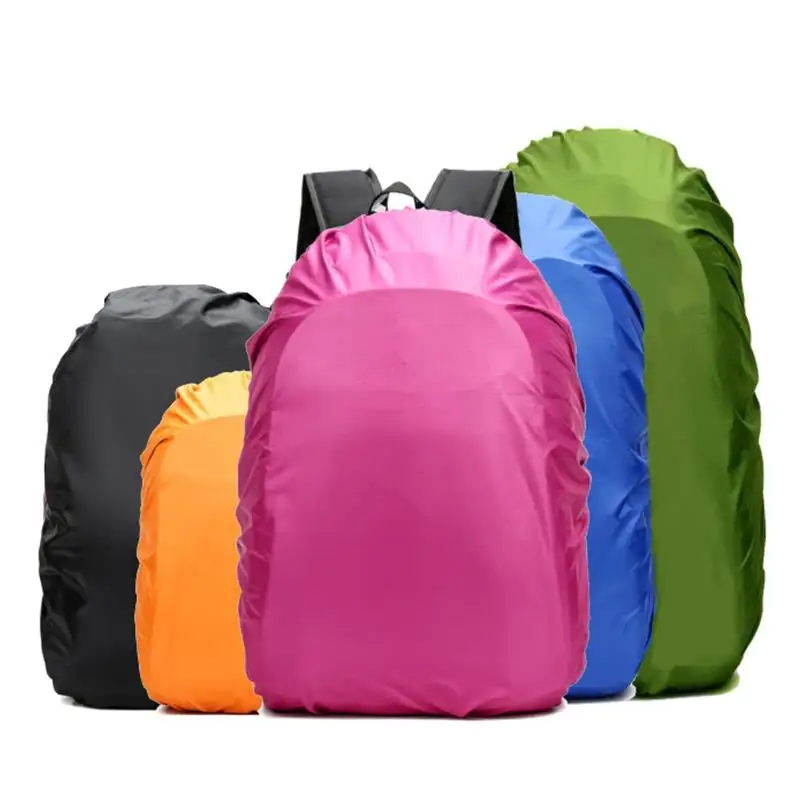 Children's Waterproof Backpack Rain Cover Outdoor Sport Night Cycling Safety Light Rain Cover Case Bag Camping Hiking 35L