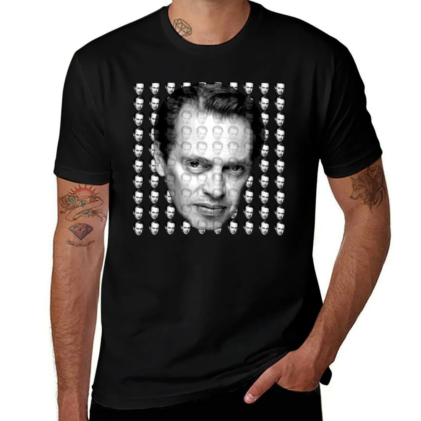 Steve Buscemi Collage galaxy T-Shirt Casual Trendy Short Sleeve T-Shirt