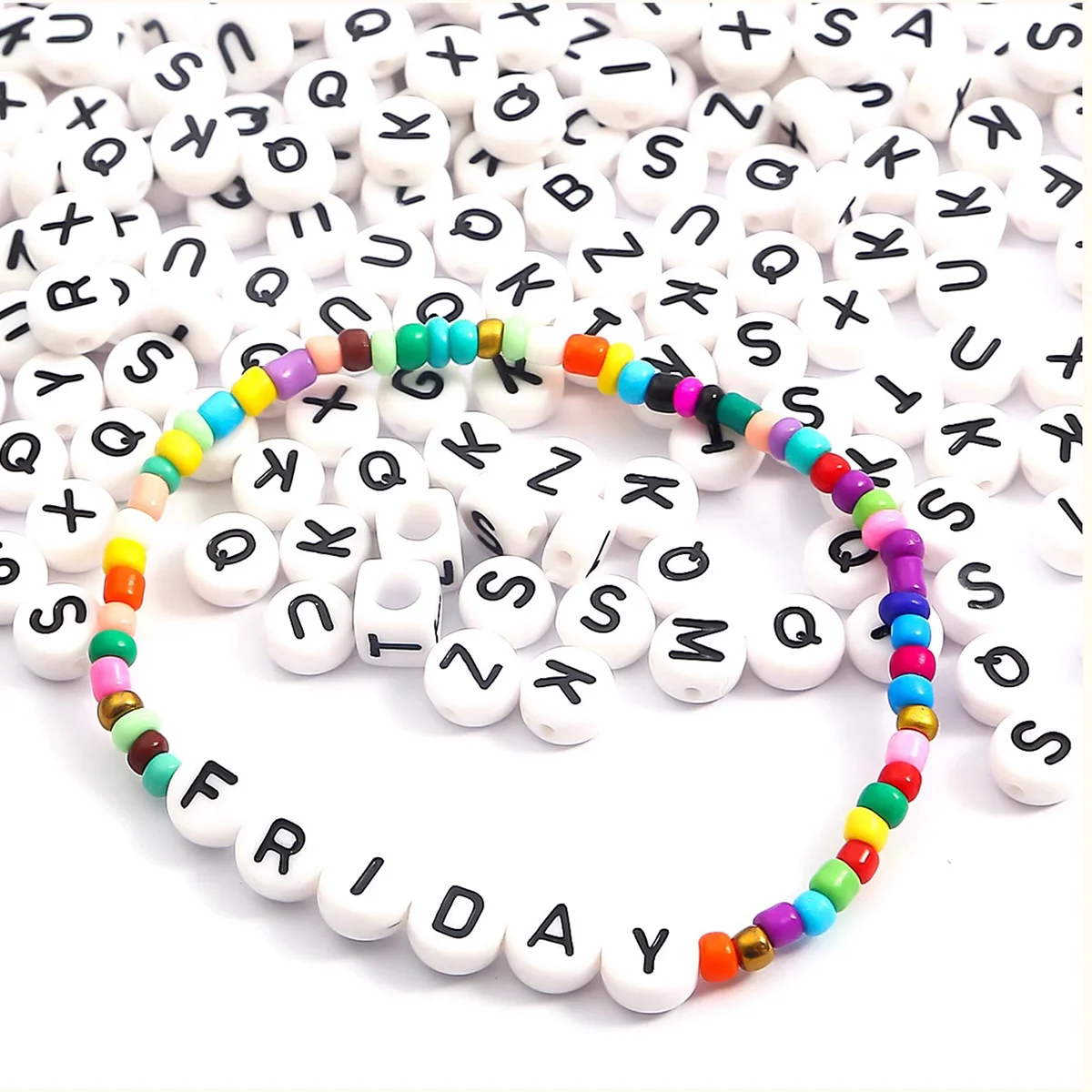 Handmade bead Acrylic beads Peach Heart Flat Bead Alphabet beads Charms DIY jewelry creation beads Jewelry making materials